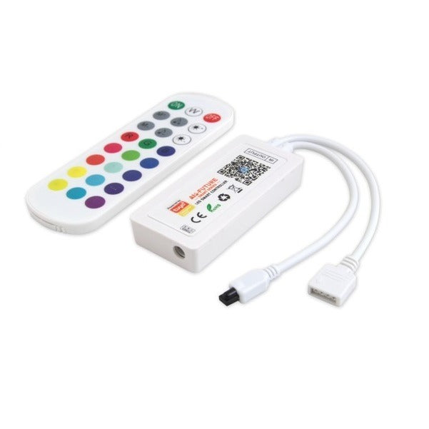 TUYA Smart RGB controller - 5 tot 24V - Met afstandsbediening TUYA Smart RGB controller - 5 tot 24V - Met afstandsbediening